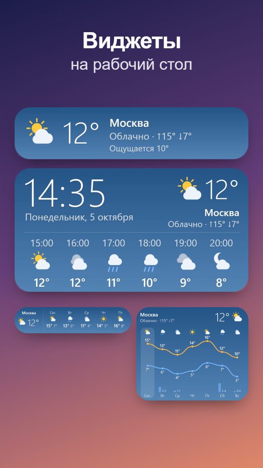 Виджеты на рабочий стол